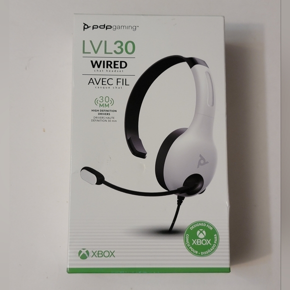 LVL30 Xbox, PC, Wired Chat Headset - Pdp Gaming, White - Picture 2 of 7